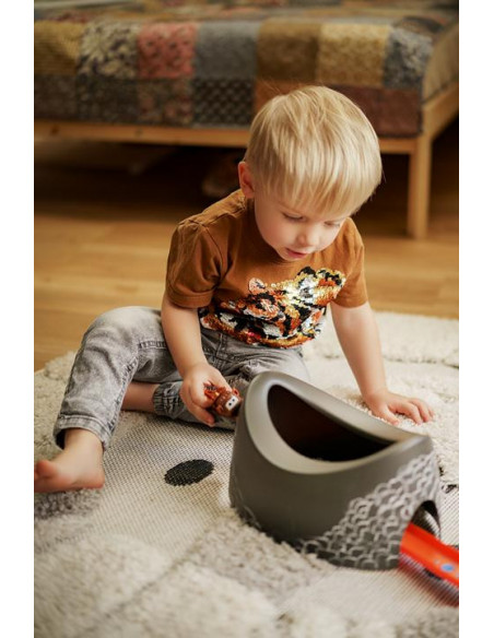 Töpfchen Pink / Grau