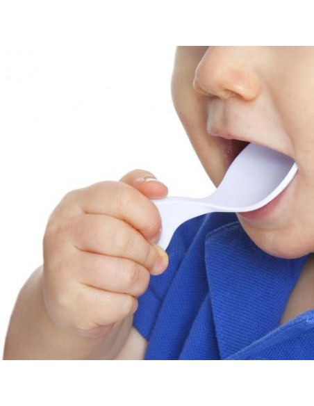 Babylöffel Set Himmelblau / Weiß