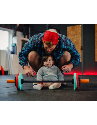 Fit Kidz Barbell & Bumper Plate Set