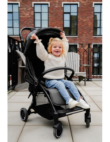 Kinderwagen XL Dunkelgrau – Premium Buggy mit...