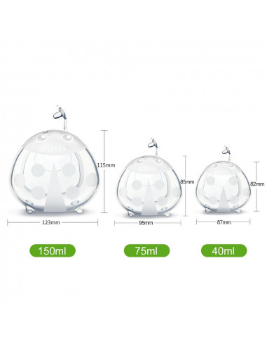 Milchauffänger 2er Set 75ml