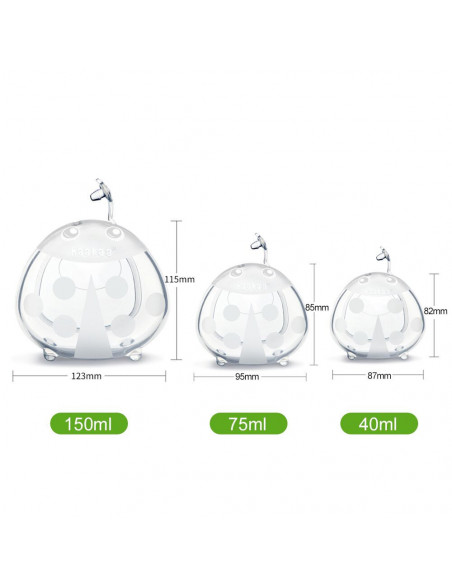 Milchauffänger 2er Set 75ml