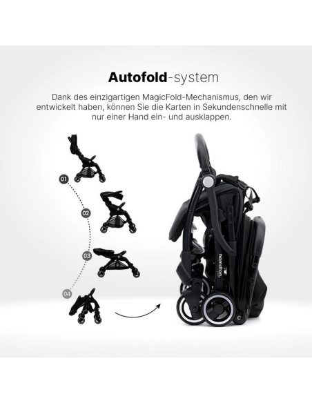 Kinderwagen S1 Plus Schwarz