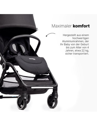 Kinderwagen S1 Plus Schwarz