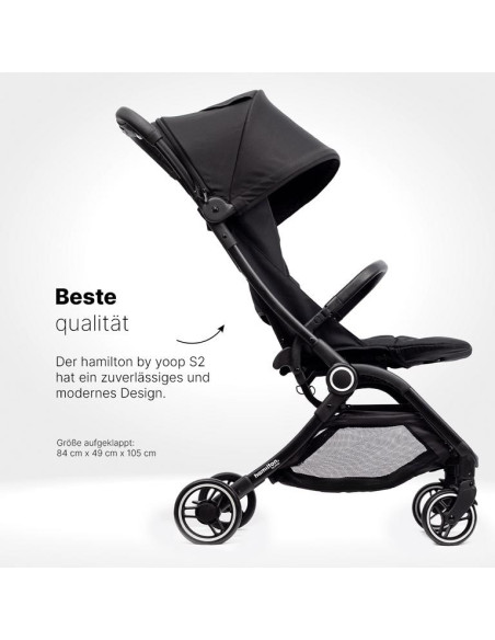 Kinderwagen S1 Plus Schwarz