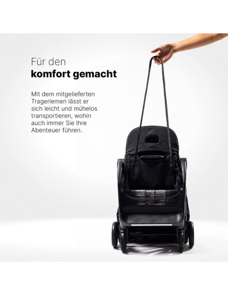 Kinderwagen S1 Plus Schwarz