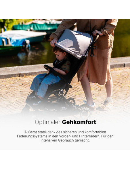 Kinderwagen S1 Plus Schwarz