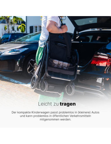 Kinderwagen S1 Plus Schwarz