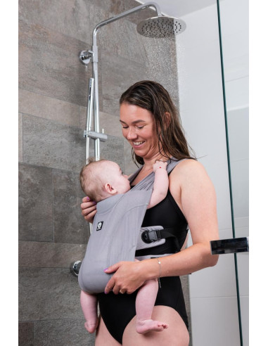 Babytrage Dusche Grau