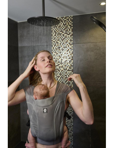 Babytrage Dusche Grau