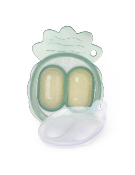 Freeze-N-Feed Fruchtsauger und Eiswürfelform Mini Set - Olivgrün