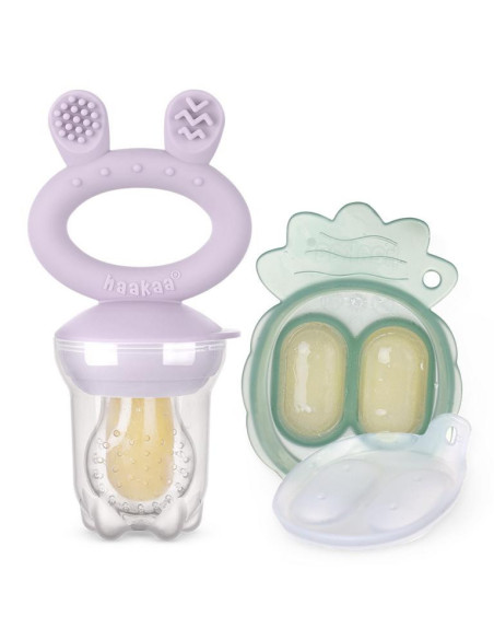 Freeze-N-Feed Fruchtsauger und Eiswürfelform Mini Set - Lavendel