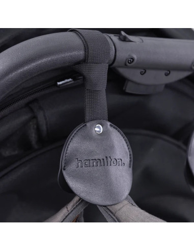 Mehrzweck-Kinderwagenhaken Schwarz