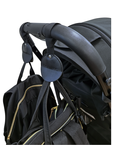 Mehrzweck-Kinderwagenhaken Schwarz