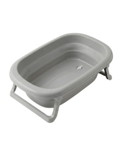 Foldable bath TEGA BABY with plug - Dove Grey