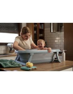 Foldable bath TEGA BABY with plug - Dove Grey 2
