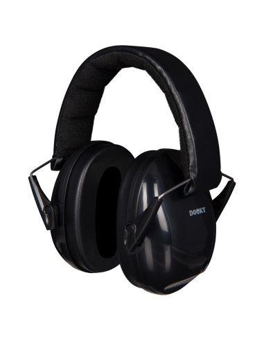 Dooky Junior Gehörschutz Schwarz (ab 3 J.)