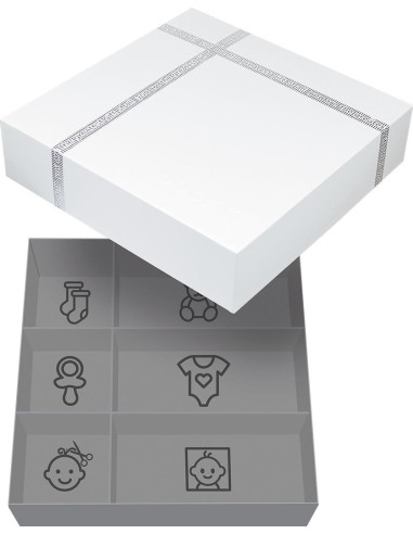 Gift Set Handprint double frame white