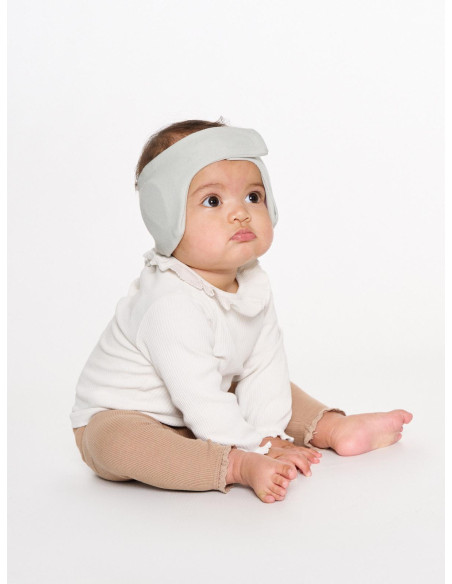 Dooky Kopfband-Gehörschutz für Babys 0–6 Monate Grau