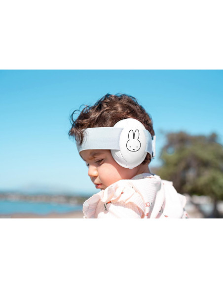 Miffy Baby Ear Protection White (0-3 y)