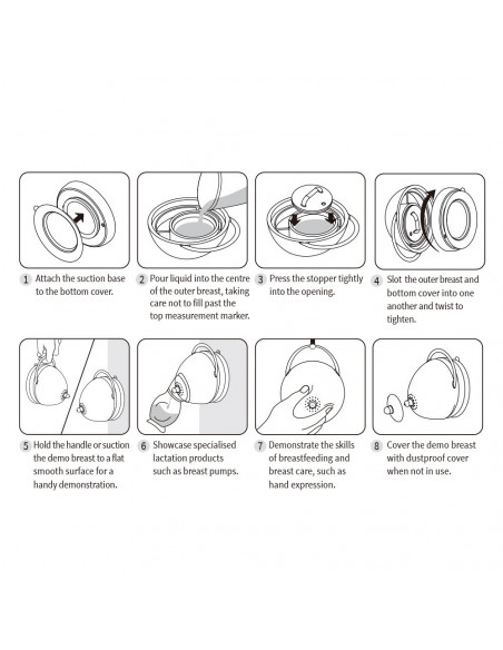 Milchspendende Demonstrationsbrust - Ivory